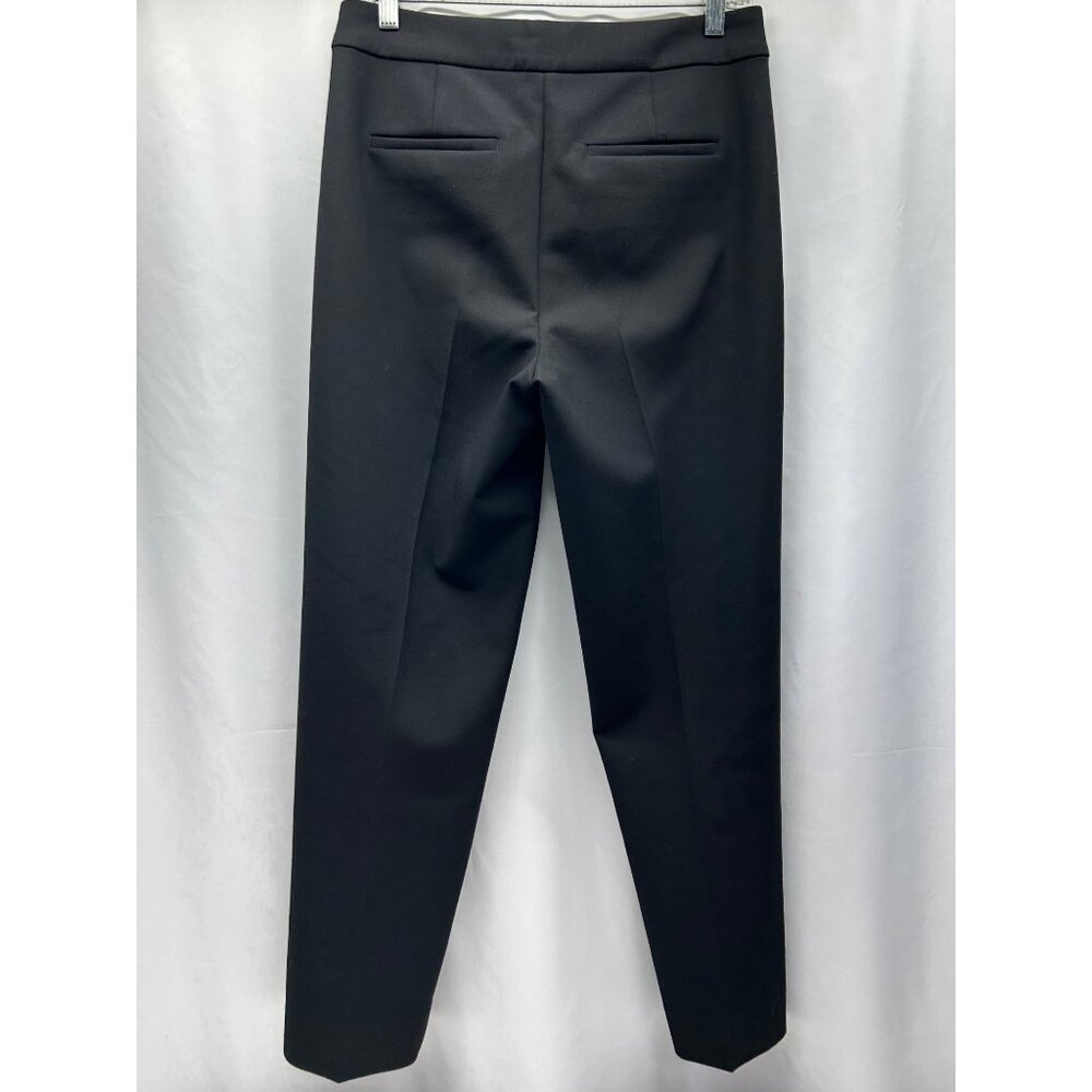 J.Crew Kate Black Trousers Womens Size 4 Carreman Premium Quality Straight Leg C - Picture 2 of 11